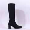Miss Elastic Memphis Lycra Long Boot - Black